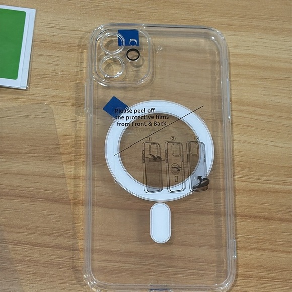 NIB iPhone 11 Clear Case with MagSafe Ring + 2 Screen Protectors - Picture 2 of 8